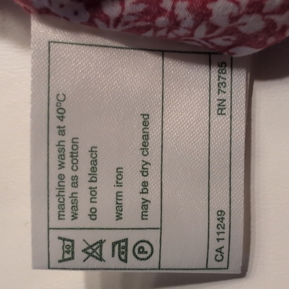 Vintage 90s Laura Ashley Red Floral Drop Waist Sailor Dress Size 10 - Picture 7 of 12